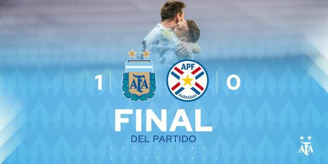 阿根廷队vs巴拉圭谁赢